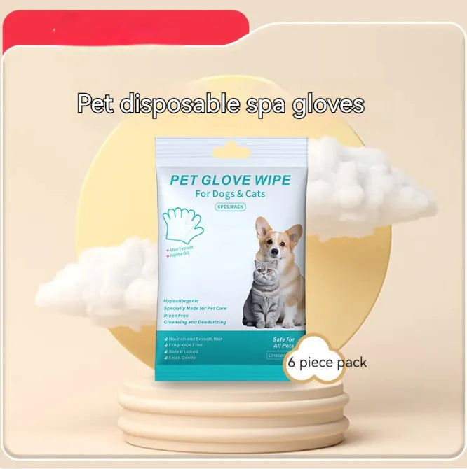 Pet Cleaning Gloves & Wipes
